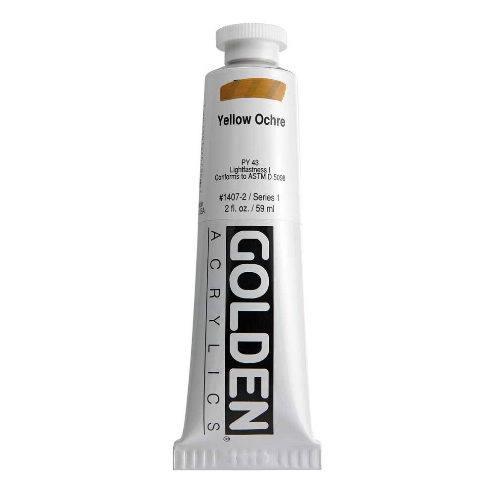Golden Heavy Body Acrylic Tube 2oz Yellow Ochre
